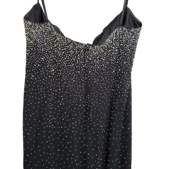 Tiffany designs Vintage 100% silk beaded gown plus size 20 - Picture 8 of 8